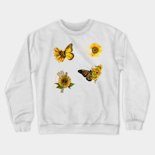 Shine Like A Sunflower stickers Pack Crewneck Sweatshirt